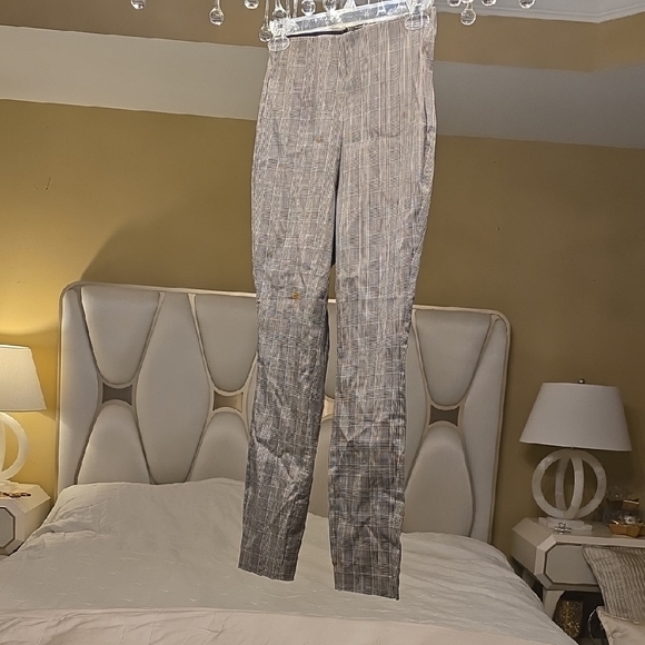 rag & bone Gray Striped Ankle Pants - Picture 1 of 16